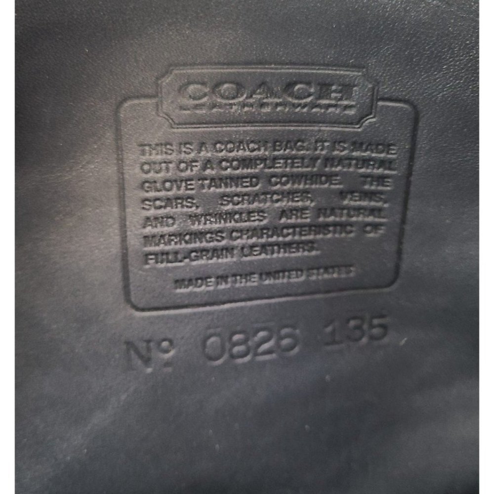 Coach Navy Leather Crossbody Bag - Picture 9 of 11